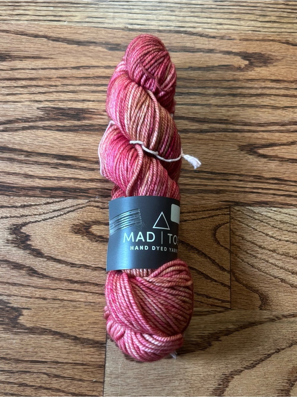 Madelinetosh Yarn Hand Dyed Rose Pink Coral Chunky Merino Wool Knitting Crochet